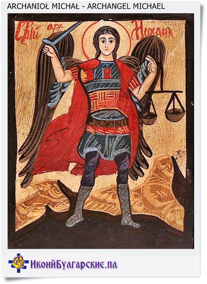 Ikona na desce Św. archanioł Michał