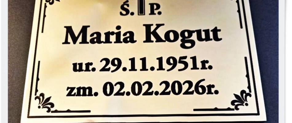 Mosiężna tabliczka z czarnym tekstem Tradycja plus technologia